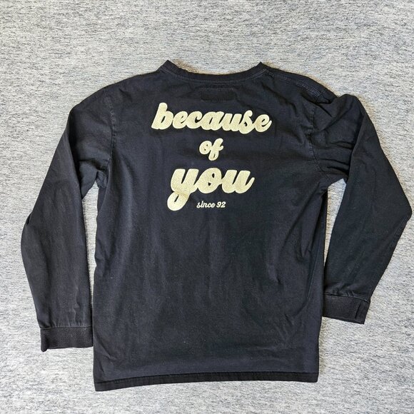 Dutch Bros Shirt Unisex XL Long Sleeve Because of You Since 92 Coffee Tee Black - Picture 1 of 11